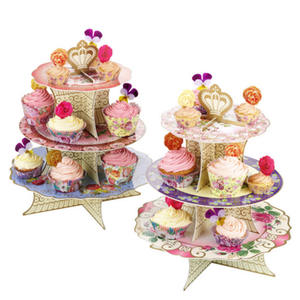 Aper-Soporte grueso para pastel de cumpleaños, mesa de tres niveles para fiesta de cumpleaños, postre de boda, suministros para fiesta de té de <span class=keywords><strong>la</strong></span> <span class=keywords><strong>tarde</strong></span> - Product Image 1