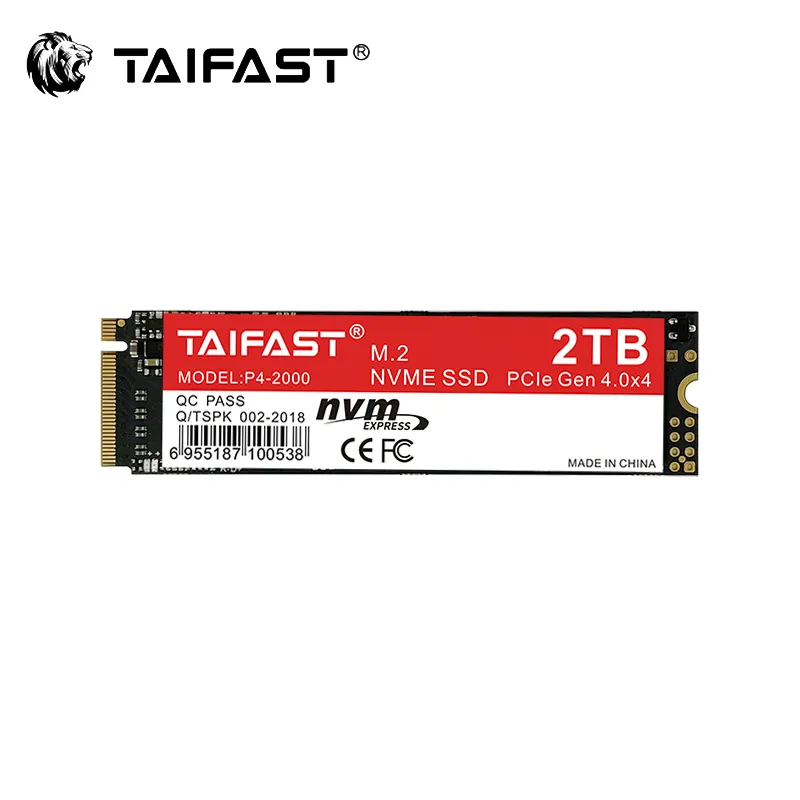 TAIFAST Wholesale PCIe4.0 NVMe M.2 3D NAND Flash SSD Hard Drive 512gb 1TB M2 2280 TLC SSD ROHS Certification Single Disk