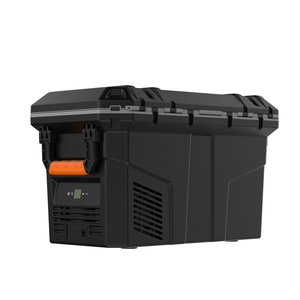 Glacière de voiture tout-terrain 55L avec refroidisseur intermédiaire, compresseur AC/DC 12/24V, réfrigérateur-congélateur portable à contrôle de température - Product Image 2