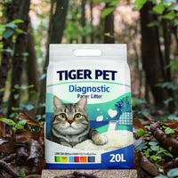 Litière pour chat innovante en papier écologique avec détection du pH pour surveiller la santé urinaire du chat, 5 kg