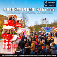 Attraction de Noël : Mini Grande Roue Rotative pour Centre Commercial – Thème Personnalisable Disponible