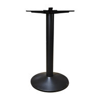 Base de table ronde en fonte avec support croisé et pieds réglables pour table de bistrot