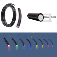 En gros 126Pcs 0.75Mm Multi Branche LED Lumière Guide Fin Glow Fiber Optique Câble avec PVC Noir Revêtement PMMA Cible