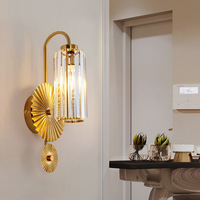 Lampes murales led en cristal pour salon d'intérieur, hôtel, offre spéciale