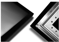 Écrans de projection à cadre fixe de 100, 120, 150, 180, 200 pouces, écran de projection ALR gris cristal 4K HD pour projecteur à longue portée
