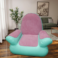 Vente chaude Personnalisé Moderne Rose Simple Air Canapé Chaise Pliable Canapé Gonflable pour Une Utilisation Intérieure/Extérieure
