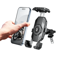Support de téléphone portable spécialisé pour moto, fixation sur fourche de moto avec verrouillage sécurisé pour téléphones de 5,4 à 7,2 pouces