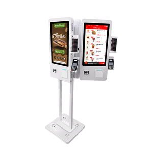 24 inch kỹ thuật số <span class=keywords><strong>menu</strong></span> Màn hình hiển thị LCD tầng đứng đặt hàng thanh toán kiosk Máy bán hàng tự động cho nhà hàng cà phê thức ăn nhanh - Product Image 5