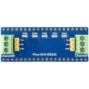 Raspberry <span class=keywords><strong>Pi</strong></span> Pico 双通道 RS232 扩展板 UART 通信转换模块 SP3232EEN - Product Image 1