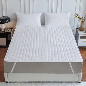 Oem/odm 4 Inch <strong>Single</strong> Queen King Size Microfiber Fitted Quilted Cooling Waterproof Bed Mattress Pad Topper Cover <strong>Protector</strong> - Product Image 1