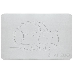 แผ่นรองเท้าดูดซับน้ำลายทางสำหรับวางบนเคาน์เตอร์ แผ่นรองเท้าดูดซับน้ำลายทางสำหรับวางในห้องน้ำ ทำจากหินไดอะตอมไมท์ - Product Image 5