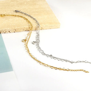 Fashion <b>Anklets</b> For Women 18k <b>Gold</b> Plated Stainless Steel Double Layer Butterfly Geometric Party Foot Ornaments - Product Image 3