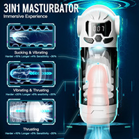 Vollautomatischer Männlicher Masturbator mit Teleskop-Saugfunktion, APP-Steuerung, Langstrecken-Multifrequenz-Vibration, Erwachsenen-Sexspielzeug für Männer