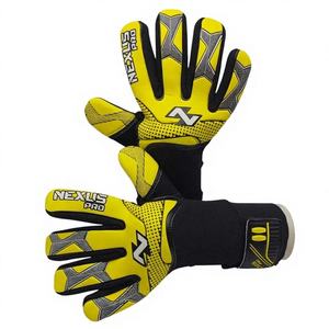 2026 Super Soft Leather Professional Football Goalkeeper Gloves Non-Slip Breathable Full <b>Finger</b> Protection Adjustable High - Product Image 1