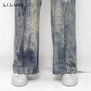 <strong>Custom</strong> Private <strong>Labeling</strong> <strong>Jeans</strong> Pant Men Men's Clothing Pants Trousers Laser Print All Over <strong>Jeans</strong> - Product Image 5