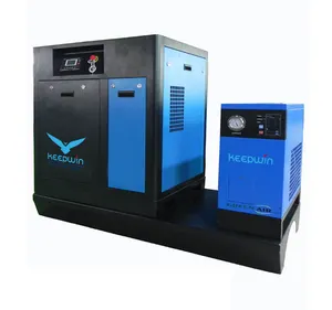 10hp Single Phase Portable 50hz 60hz Screw Air Compressor 3.7kw 5hp with Air Tank