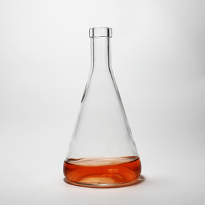 Botella de vidrio Super Flint de 150ml, 180ml, 700ml, para licores, Vodka, whisky, brandy, <span class=keywords><strong>ron</strong></span>, ginebra, café <span class=keywords><strong>con</strong></span> corcho personalizado - Product Image 1