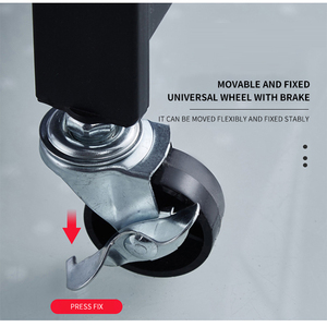 Estante de almacenamiento plegable para el hogar, organizador de cocina plegable, estante de exhibición <span class=keywords><strong>con</strong></span> <span class=keywords><strong>ruedas</strong></span> - Product Image 4
