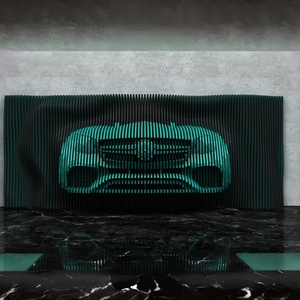 Decorazione Murale Artistica in Legno Premium a Forma di Auto <span class=keywords><strong>da</strong></span> Corsa, <span class=keywords><strong>da</strong></span> Appendere, per Casa, Ufficio e Centri Commerciali, che Valorizza lo Spazio - Product Image 1