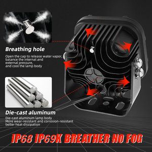 40W 5 pollici Cube Flex <span class=keywords><strong>Era</strong></span> fendinebbia ambra per Bronco Huilix fj cruiser - Product Image 4