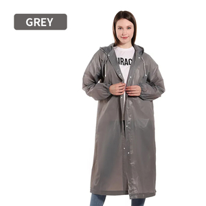Imperméable réutilisable en EVA, léger et imperméable, avec capuche, pour adultes, randonnée en plein air, vente en gros directe d'usine - Product Image 2