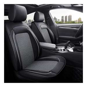 Fundas de asiento de coche de 5 asientos de cuero de negocios de seda helada para Ecosport Vios Bmw Crown Mini Solara <span class=keywords><strong>Explorer</strong></span> A8 Altima Santa Fe Lulu An16 - Product Image 5