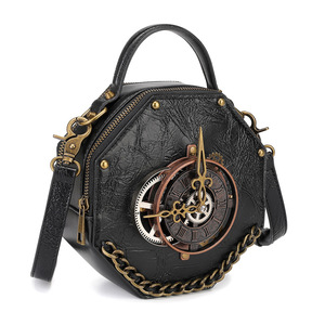 Horloge antique Design femmes soirée bandoulière épaule sac de <span class=keywords><strong>messager</strong></span> avec fermeture à glissière doublure en Polyester imperméable taille XL - Product Image 3