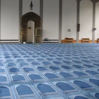 Tapis de prière linéaire sur mesure de largeur standard, absorption acoustique, mur à mur, directement de l'usine, pour projets commerciaux de mosquées