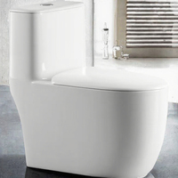 WC monobloc moderne en céramique, double chasse, abattant lent, siphon anti-éclaboussures, résistant au gel, siphon en S, à poser au sol, garantie 5 ans