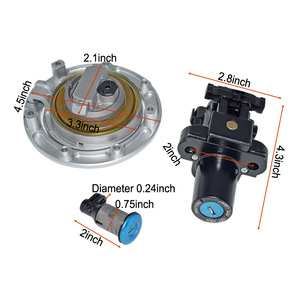 Honda Ignition Switch Fuel <b>Cap</b> Seat Lock <b>Key</b> Set 868 Rotary Blade Terminal Plastic Aluminum Alloy Street Motorcycle Replacement - Product Image 2