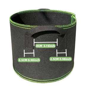 Barato Personalizado 1 3 5 7 10 15 20 30 100 galones tela no tejida de fieltro macetas jardín vegetal tela reutilizable bolsas de cultivo de plantas - Product Image 5