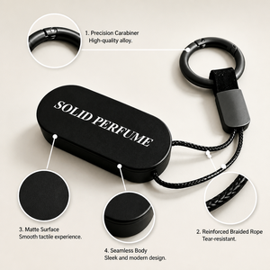 Porte-clés en métal avec parfum solide HKH pour les voyages, les activités de plein air et la fragrance quotidienne, étiquette privée, emballage personnalisé, usine - Product Image 5