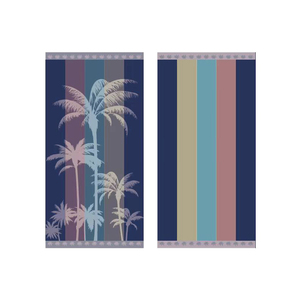 Telo da bagno da viaggio in tessuto Jacquard con logo di lusso spesso tessuto personalizzato spugna goffrato 100% telo <span class=keywords><strong>mare</strong></span> in microfibra - Product Image 3