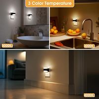 Veilleuse LED ZHILAI à brancher, avec capteur crépusculaire, 3 températures de couleur, intensité variable, design trompette transparente pour chambre à coucher