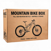 Boîte d'expédition de vélo robuste, boîte de déménagement de vélo, taille personnalisée, double paroi anti-écrasement, cartons ondulés recyclables