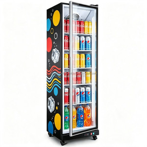 2026 Hot Selling Small Energy-Saving Full Glass 1-Door Display Cabinet and Beverage Refrigerated <b>Freezer</b> - Product Image 5