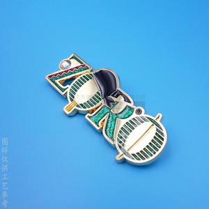 Customized Metal Zoro Letter Badge Zinc Alloy Irregular Shape <b>Safety</b> <b>Pin</b> Riveted Column Type 3D Character Pattern - Product Image 3