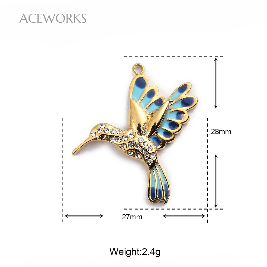 Hummingbird Blue-Gold