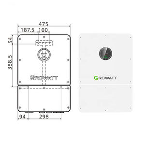 Inversor Solar Híbrido Trifásico <span class=keywords><strong>Growatt</strong></span> de <span class=keywords><strong>12</strong></span> <span class=keywords><strong>kW</strong></span>, 51.2V, 2 MPPT, Inversor Fotovoltaico - Product Image 5