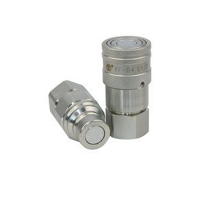 Raccords de tuyaux hydrauliques à face plate en acier inoxydable, raccords à déconnexion rapide - Product Image 2