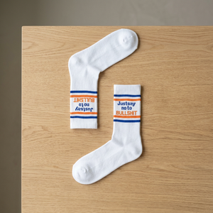 Calcetines Deportivos de Tenis Unisex, Tejido Sostenible, Largos, para Todas las Temporadas, Dile No al Aburrimiento, ¡No más Blancos! - Product Image 2