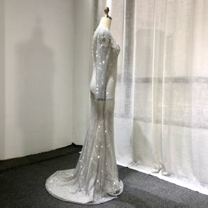 Gaun Malam Putri Duyung Manik-manik Wanita Gaun Malam Elegan Gaun Pesta <span class=keywords><strong>Prom</strong></span> Payet - Product Image 5