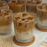 Bougie parfumée en forme de tasse de café glacé, parfum de café, aromathérapie, bougie dans un coffret cadeau pour la décoration de la chambre, cadeau