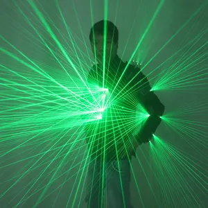 Gilet LED unisexe vert Laser Vêtements 532nm Laser Performer Costumes Discothèque Dancerwear Sets Party Performer Wear