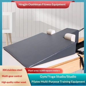 Cama de <span class=keywords><strong>Pilates</strong></span> para Mujeres Embarazadas con Almohada en Forma de Cuña y Almohada Auxiliar, Tapete de Yoga, Acero Inoxidable 304 - Product Image 4