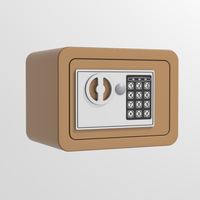 Caja Fuerte Electrónica Pequeña con Cerradura Digital Electrónica, Caja de Seguridad de Acero Laminado en Frío para Uso en el Hogar y la Oficina