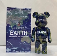Vente en gros d'usine, figurine Bearbrick 400% en ABS, style boîte colorée, 28 cm, Bearbrick