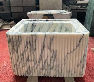 Vasque de salle de bain de luxe en marbre violet, lavabo sur pied en <span class=keywords><strong>pierre</strong></span> naturelle, lavabo en <span class=keywords><strong>pierre</strong></span> sur mesure pour hôtel, vasque violette - Product Image 5