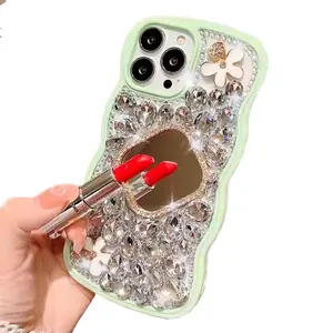Fashion Bling Crystal Diamond Handmade Mobile Phone Cover For iPhone 13 Pro Max Mini Case