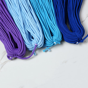 Großhandel 5mm Niedrigelastische Runde Baumwollkordel Polyester-Material für Bekleidung, Schnürsenkel, Kordelzüge, Individuelle Anpassung Möglich - Product Image 3